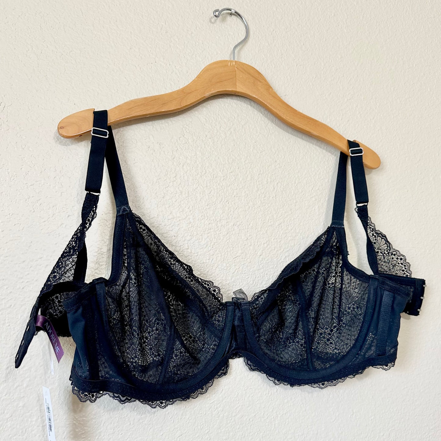 x Sold x Adore Me Hannalee Unlined Full Coverage Lace Bra | 38DD