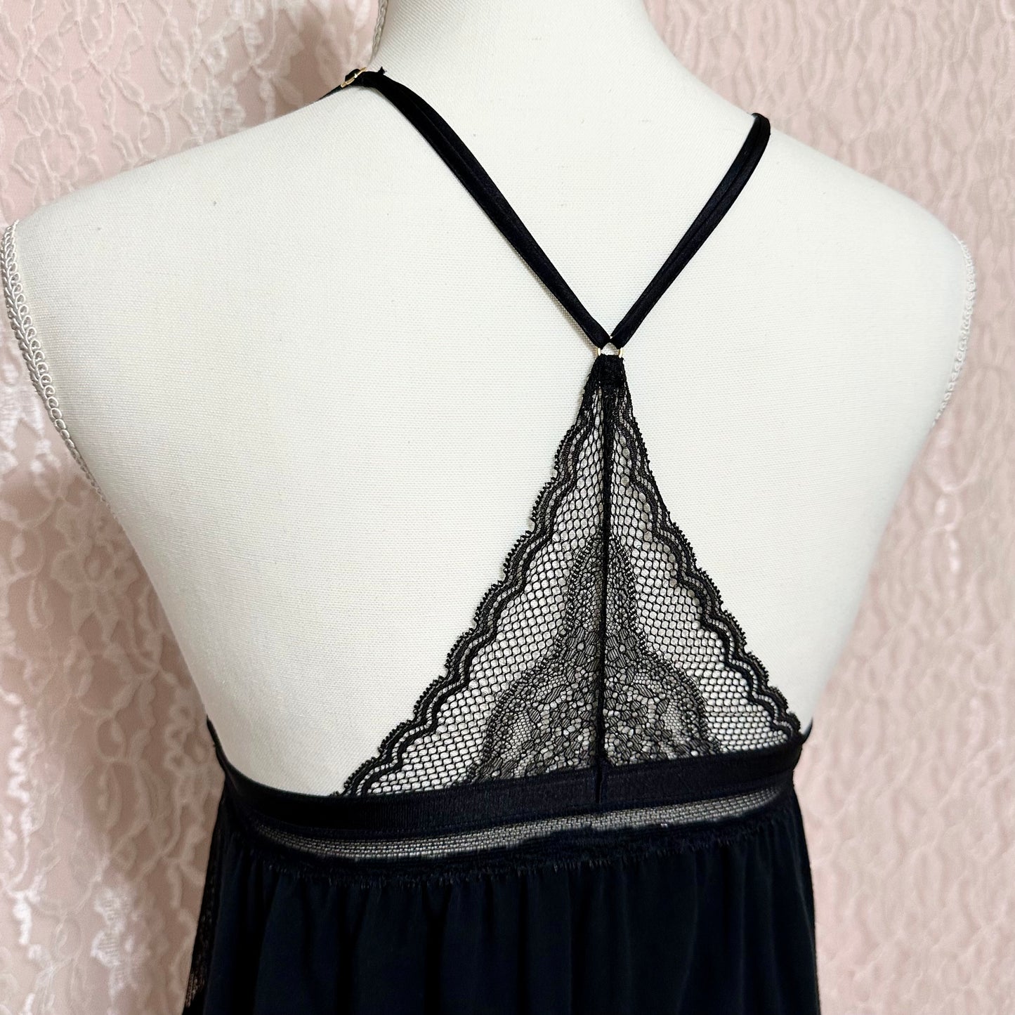 x Sold x Victoria’s Secret Black Lace Slip Dress | S
