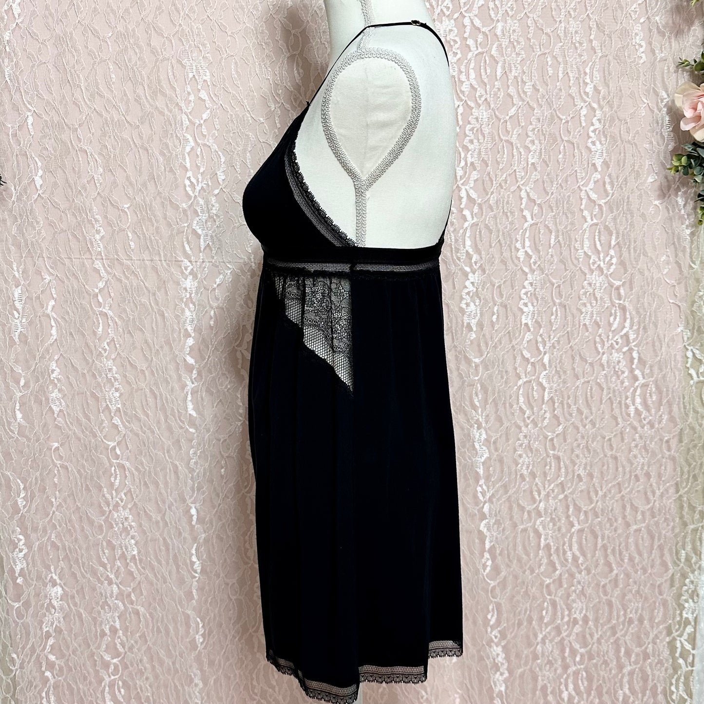x Sold x Victoria’s Secret Black Lace Slip Dress | S