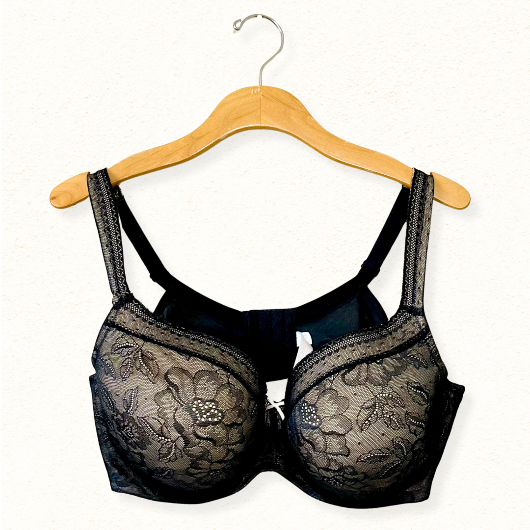 x Sold x Cacique Lightly Lined Balconette Bra with Lace | 44DD