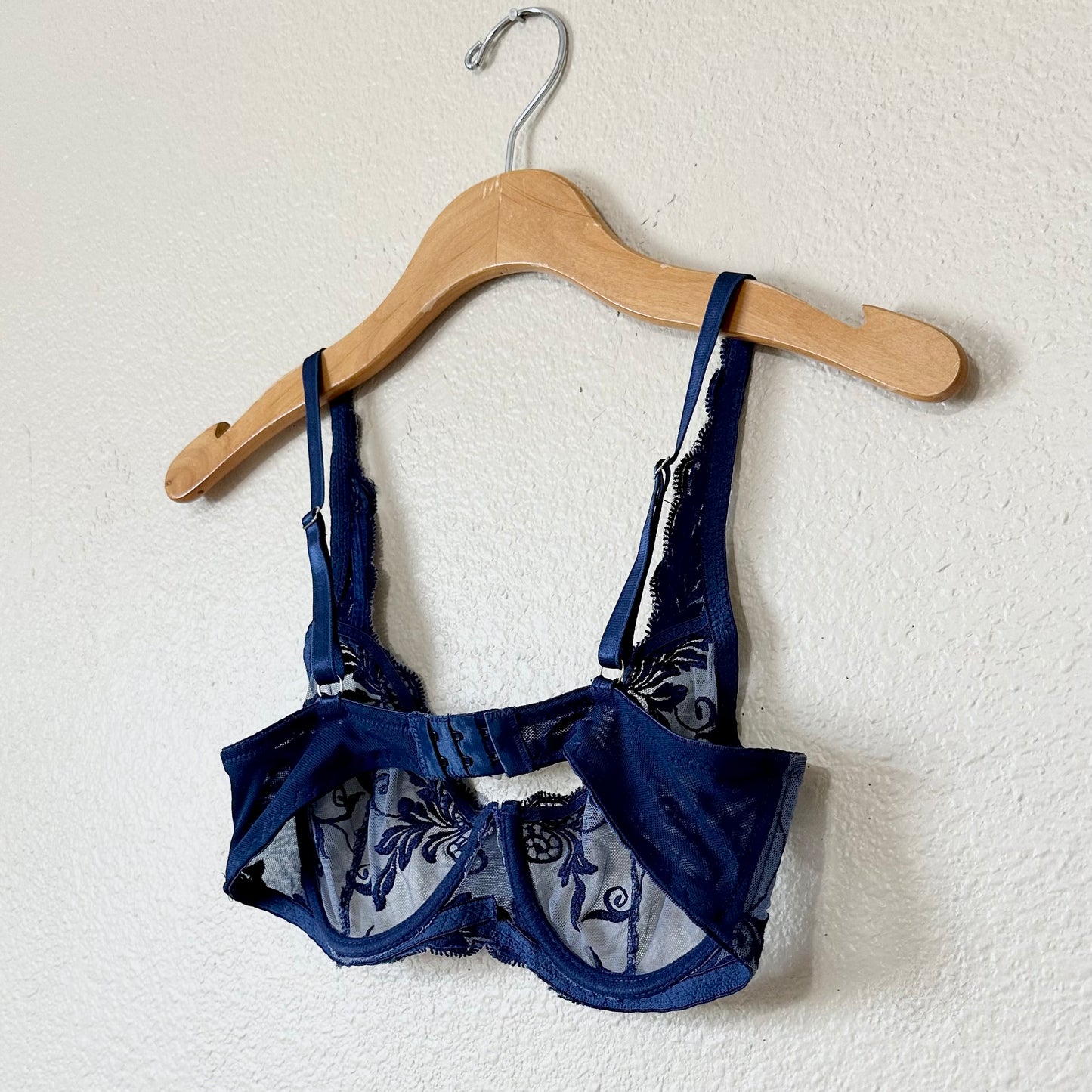 Kathy Ireland Unlined Embroidered Bra | 34C