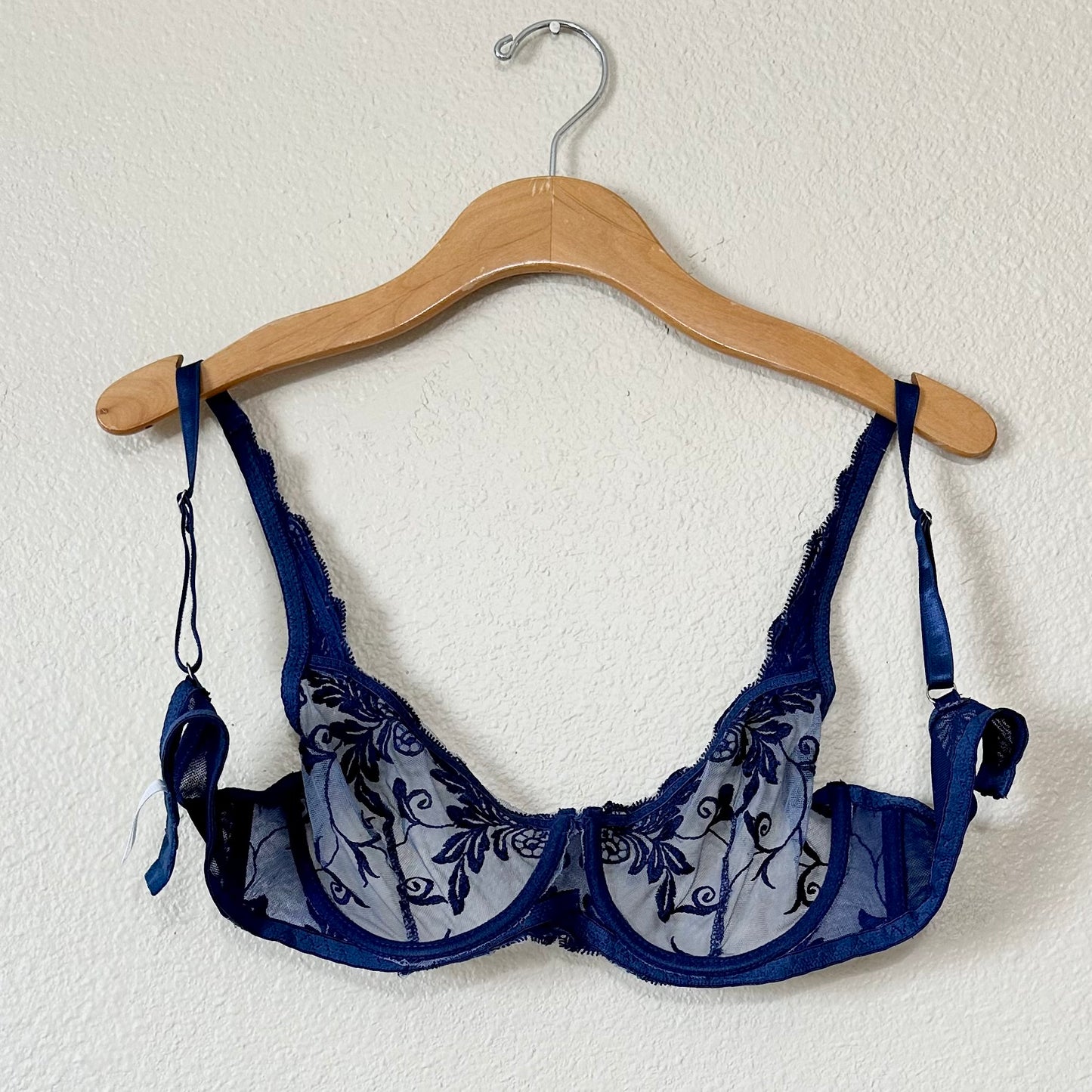 Kathy Ireland Unlined Embroidered Bra | 34C