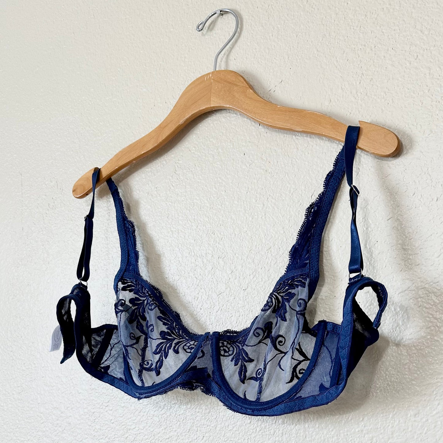 Kathy Ireland Unlined Embroidered Bra | 34C