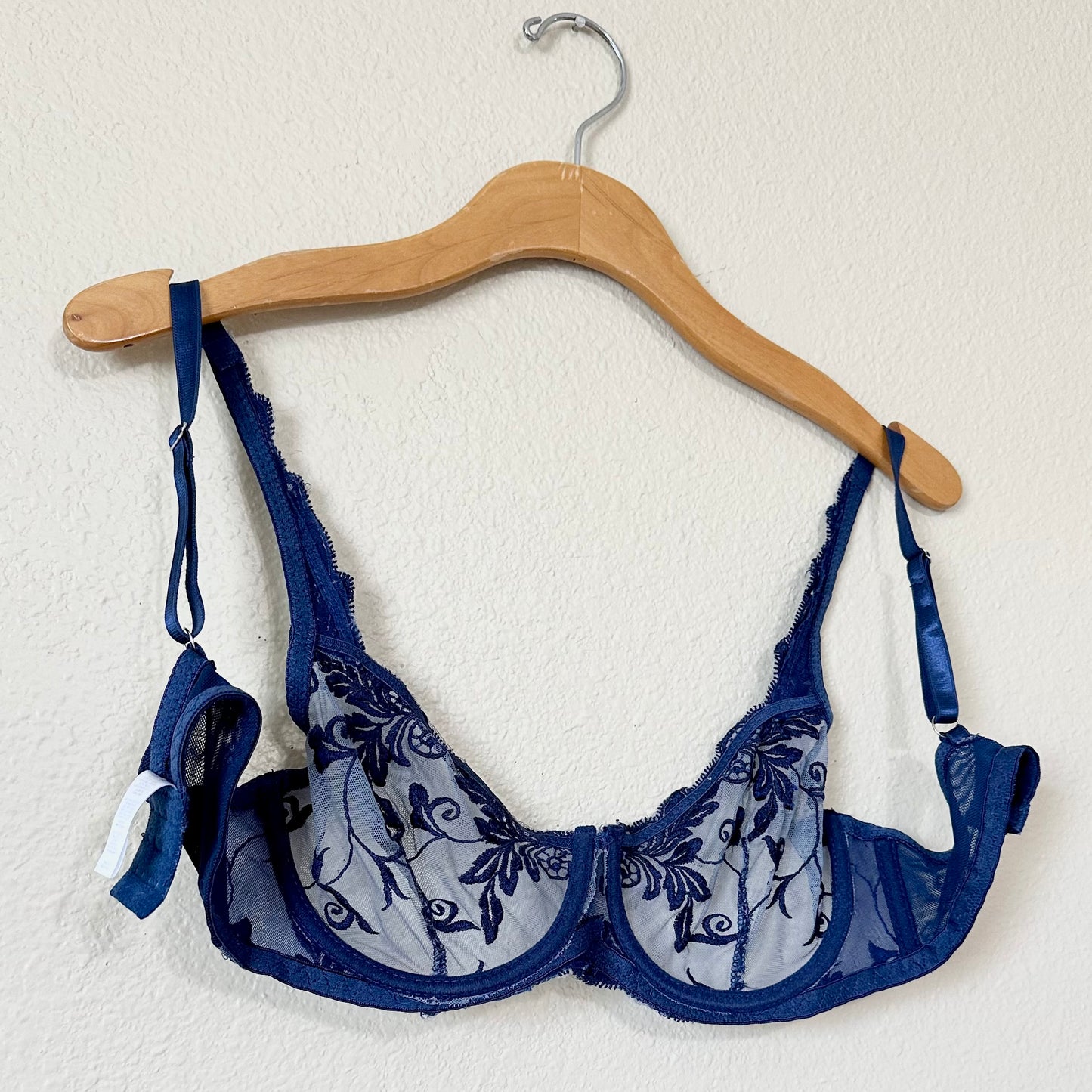 Kathy Ireland Unlined Embroidered Bra | 34C