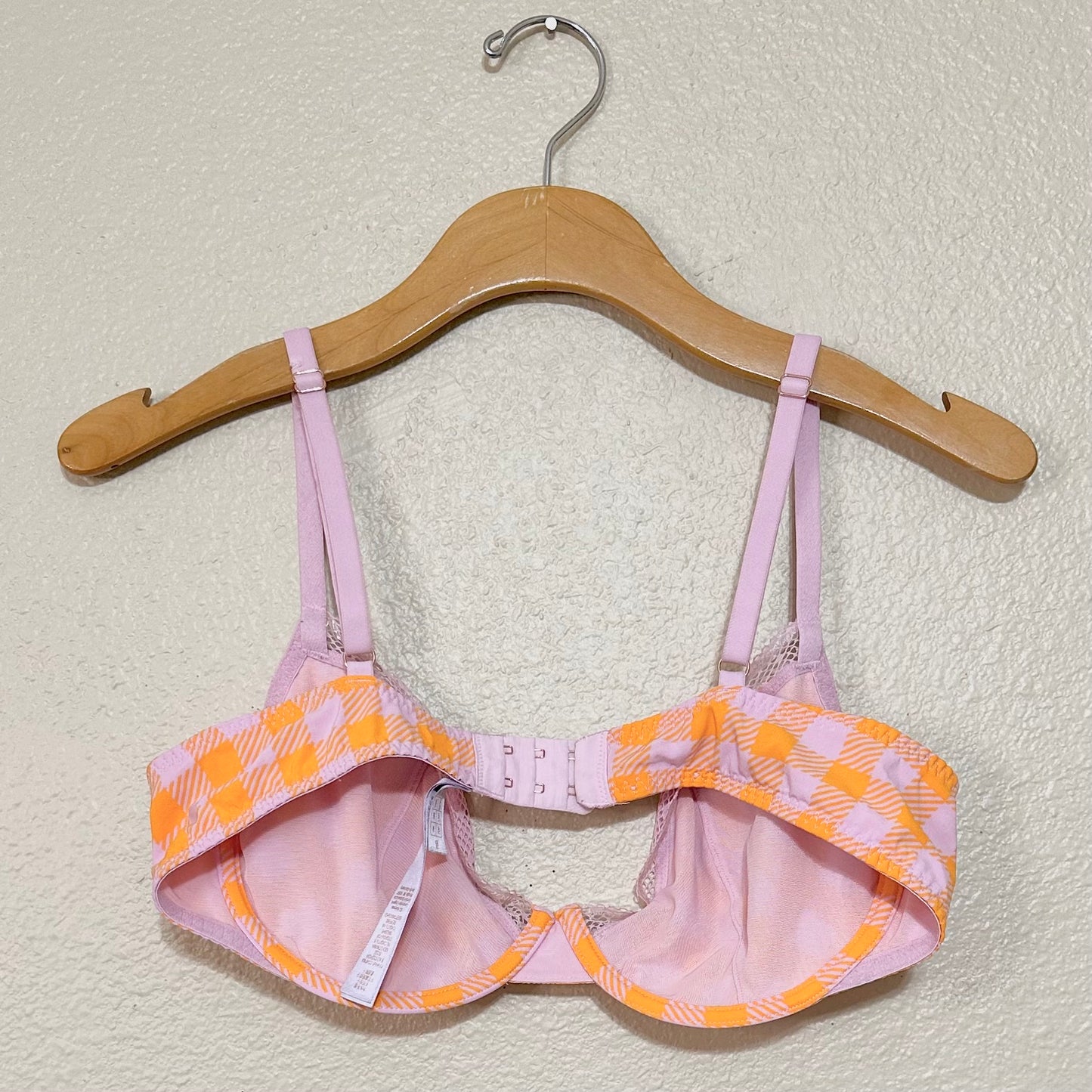 *New* Savage X Fenty Gingham Remix Unlined Plunge Bra | 38C