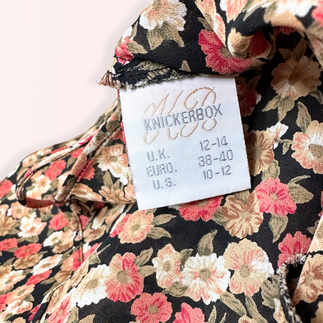 Knickerbox Vintage Autumn Floral Slip Dress | 10-12