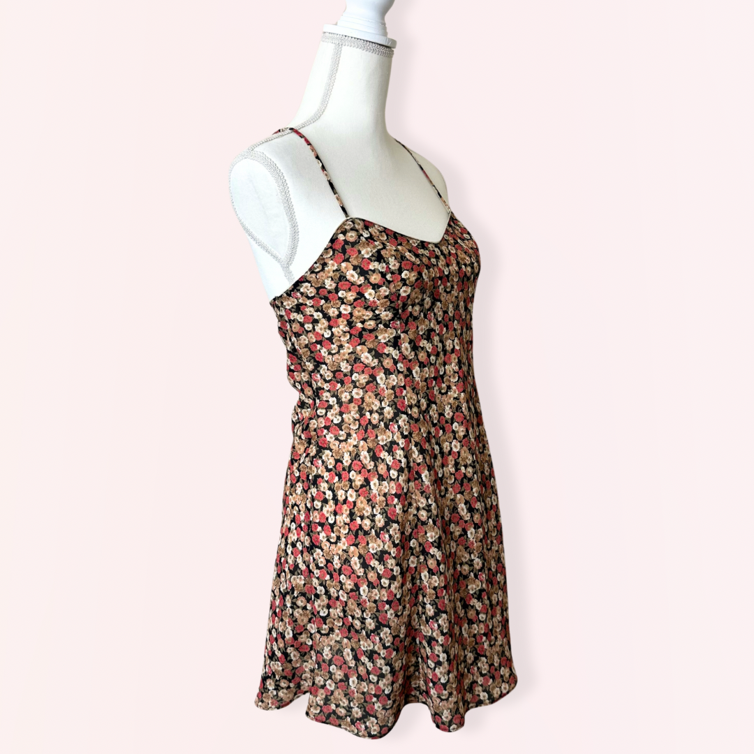 Knickerbox Vintage Autumn Floral Slip Dress | 10-12