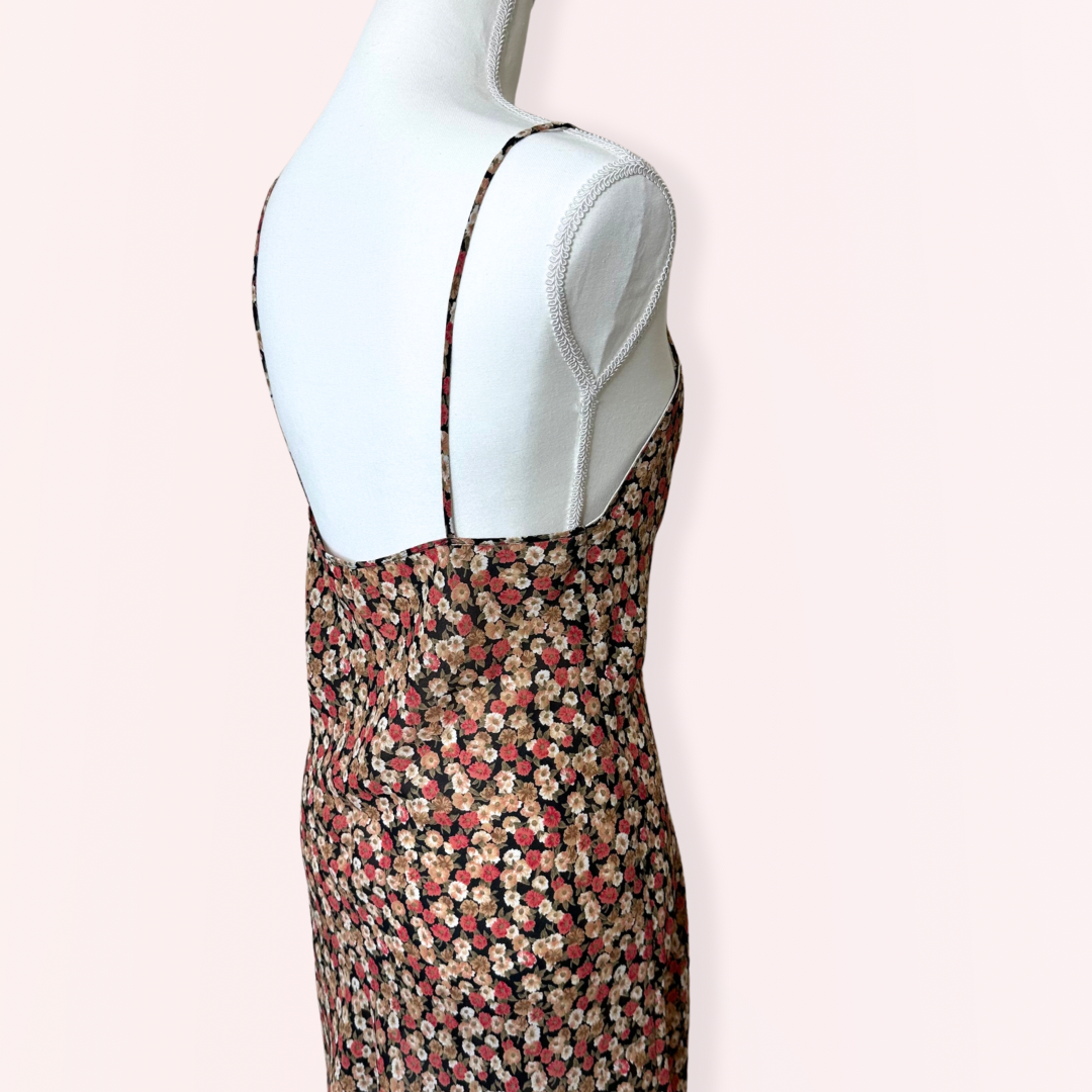 Knickerbox Vintage Autumn Floral Slip Dress | 10-12