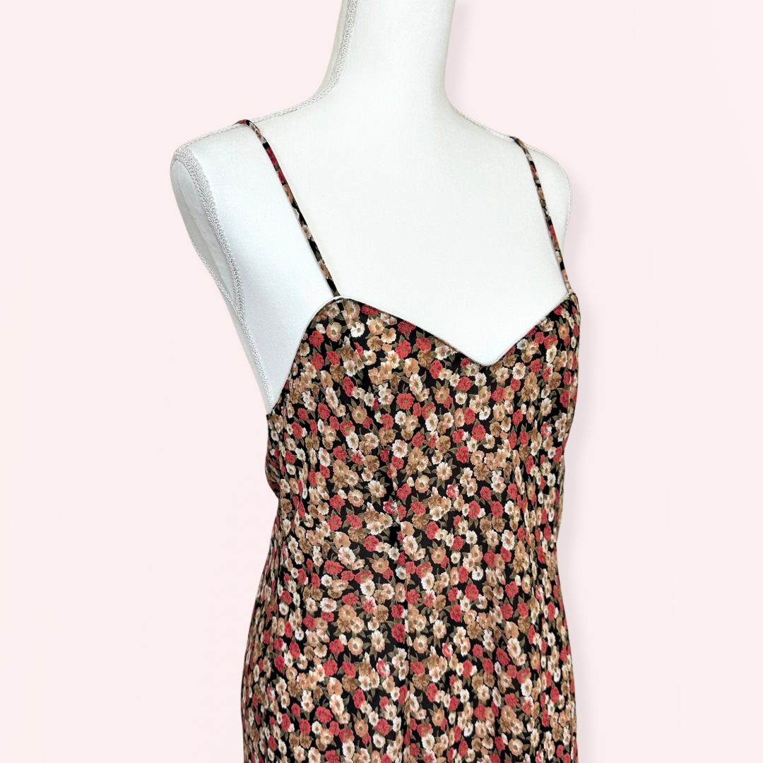 Knickerbox Vintage Autumn Floral Slip Dress | 10-12