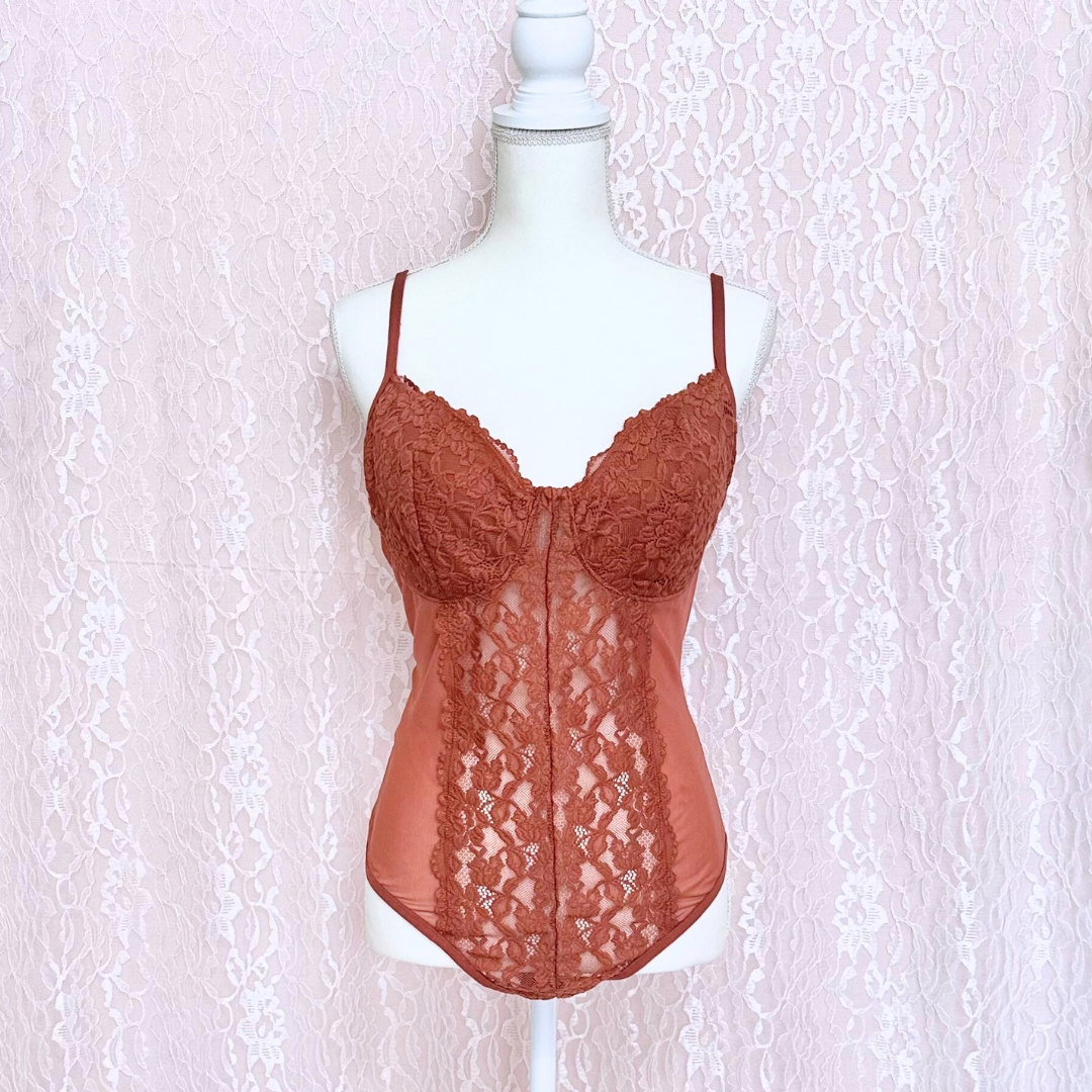 Bozzolo Lace & Mesh Bodysuit | 2XL