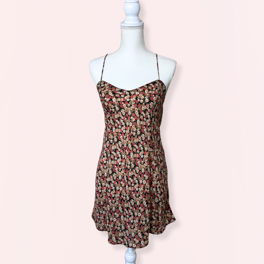 Knickerbox Vintage Autumn Floral Slip Dress | 10-12