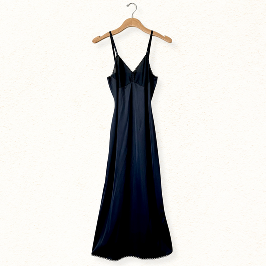 Vanity Fair 1970s Full-Length Slip Dress | S